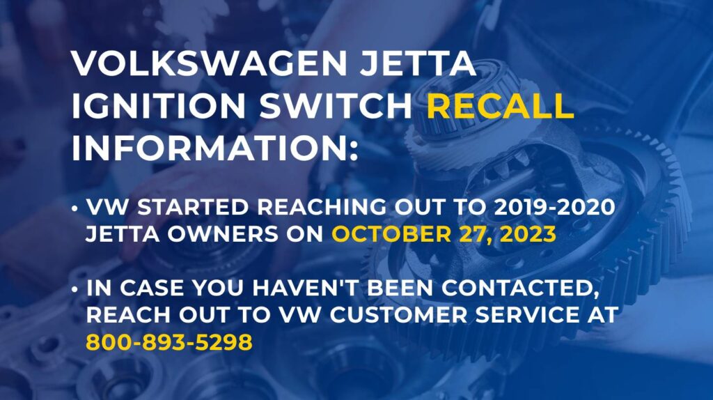 vw jetta ignition switch recall 2023